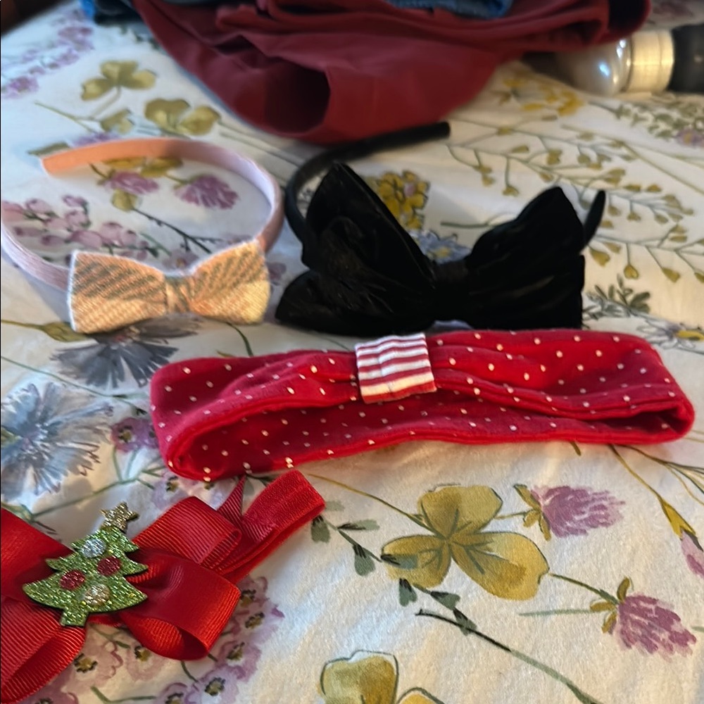 Set of Hair Accessories with Bows and Headbands